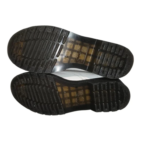 Dr. Martens White‎ Zip-Up Leather Lace Up Hiking Combat Boots Women's Size 9 US - Picture 11 of 12